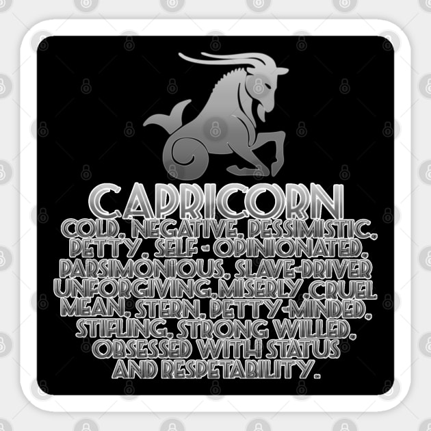 Other Side of The Zodiac – Capricorn Sticker by Dark Of The Moon